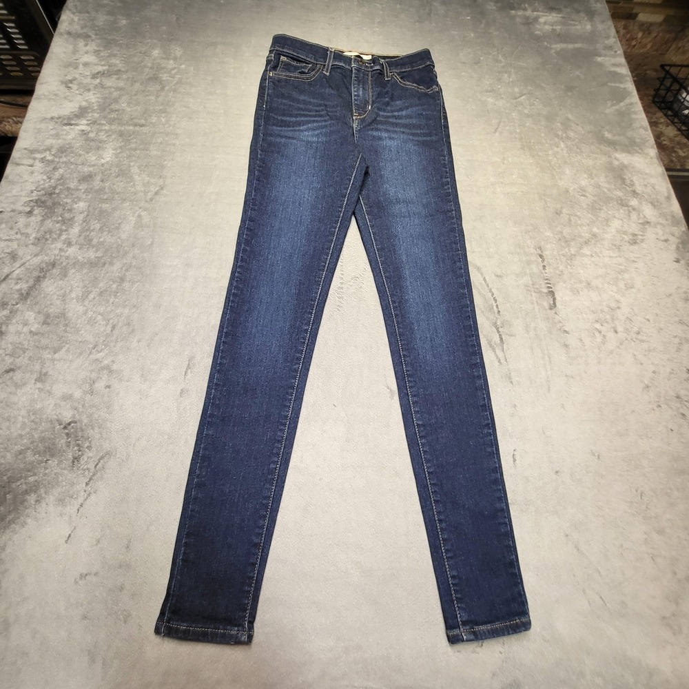 Levi's Jeans Womens 26 Blue 720 High Rise Super Skinny Stretch Dark Wash